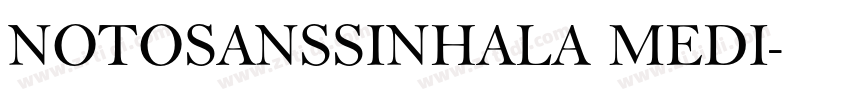 NOTOSANSSINHALA MEDI字体转换